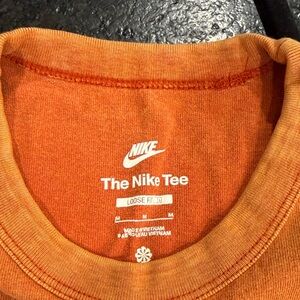 Nike Men's Orange Crewneck Sweater